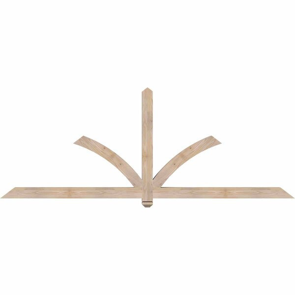 Ekena Millwork Redmond Smooth Timber Gable Bracket, Douglas Fir, 96"W x 36"H x 3 1/2"D x 3 1/2"F, 9/12 Pitch GBW096X36X0404RED00SDF - main